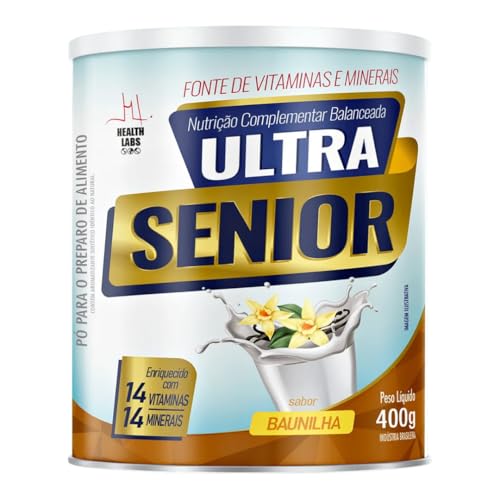 Ultra Senior Complemento Alimenta Adultos+ Sabor Baunilha - Lata 400G
