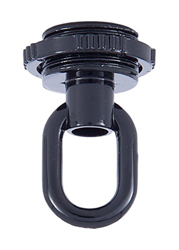 Image of B&P Lamp Black Die Cast Screw Collar Loop