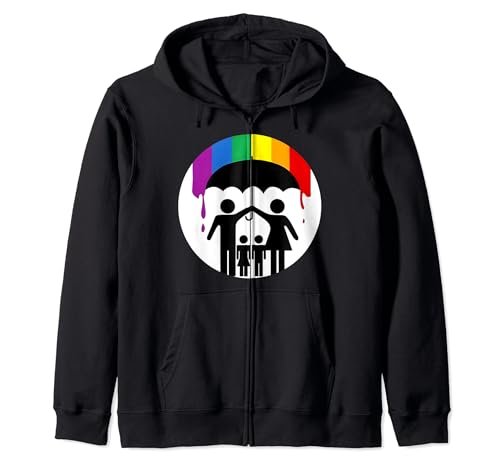 Regenbogen Schutzschirm Patrioten Kapuzenjacke