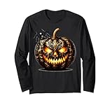 Photo Gallery gothic halloween spider and creepy jack o lantern pumpkin maglia a manica Photo Gallery gothic halloween spider and creepy jack o lantern pumpkin maglia a manica
