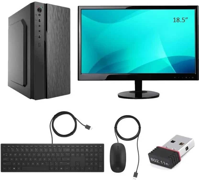 Desktop Computer Set with i5 4th Gen 8GB Ram, 256GB NVME SSD,500GB 18.5-inch Monitor, USB Keyboard, Mouse, WiFi Adapter,-image-22