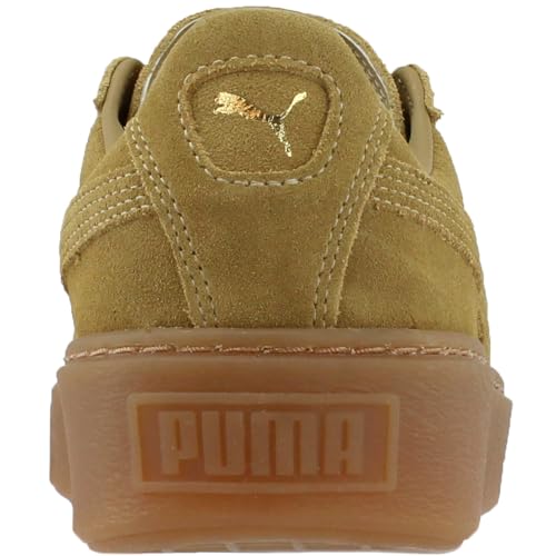 PUMA Puma Mens Suede Metallic Platform Sneakers Shoes Casual - Beige - Size 7.5 B