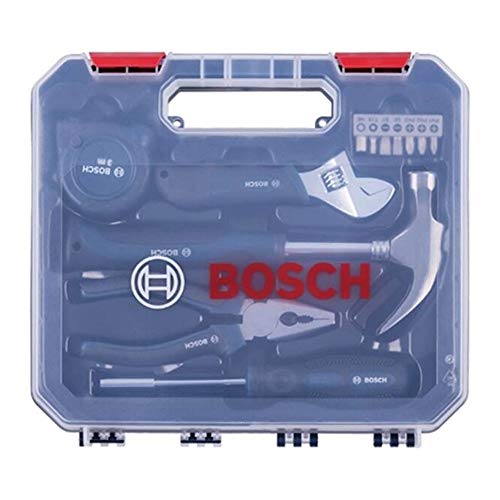 【Amazon.co.jp限定】 ボッシュ(BOSCH) 工具セット 12ピース入り 収納ケース付き【家庭用:新生活・日曜大工・DIYに