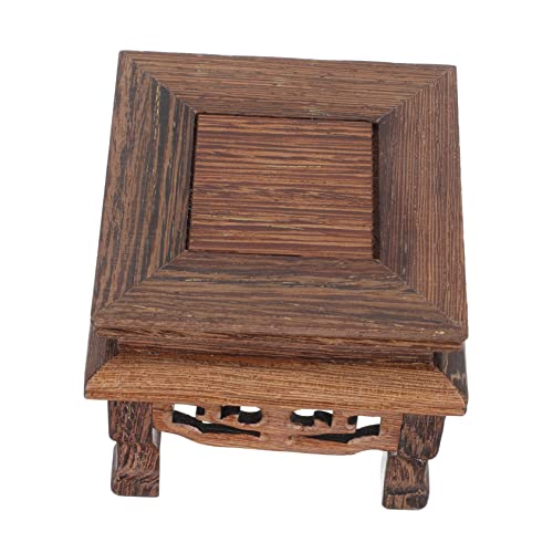 Alipis Soporte Para Macetas Cuadrado De Madera De Pollo Alada, Base De Madera Maciza, Pedestal Resistente Para Exhibición Artesanal, Adecuado Para Hogar y Oficina, Soporte Decorativo Multiusos
