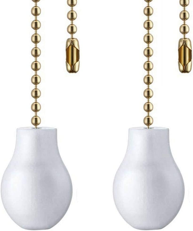 Ceiling Fan Chain Pulls Walnut Wooden Pull Chain Extension for Ceiling