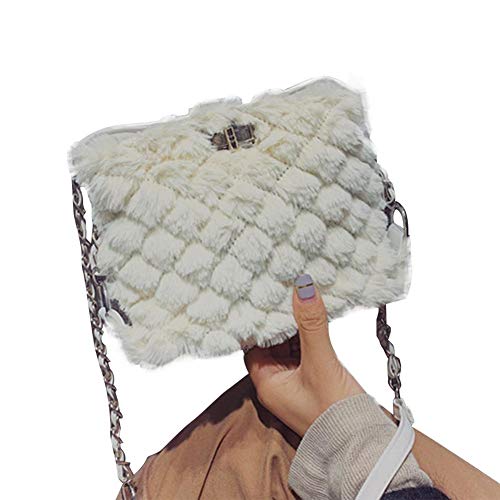 wuyanse - Bolso Cruzados para Mujer Blanco