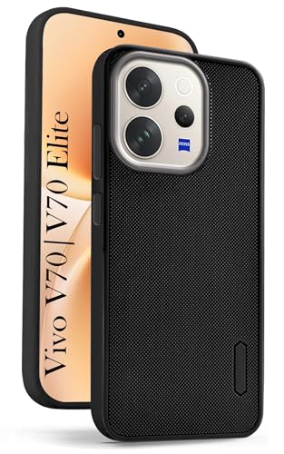 Image of Jkobi Rubberised Back Cover Case for Vivo V70 | Vivo V70 Elite 5G (Textured Grip Design | Micro-Fiber Cloth Inside | Slim and Light Weight | Soft Touch and Feel)