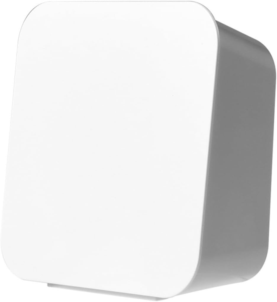 PRETYZOOM Wall Mounted Plastic Storage Box for Bathroom, Punch Free White