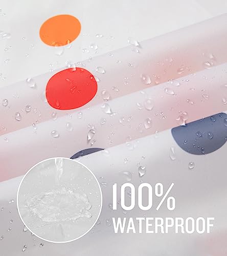 Image of SaphiRose Lightweight Kids Rain Poncho Waterproof Jacket Zipper Up Rain Coat