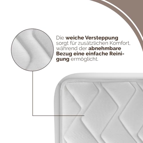 Ortho-RelaxMatratze 100x200cm, 23cm hoch, Härtegrad H4 & H5, 100 Nächte Probeschlafen, wendbar mit...
