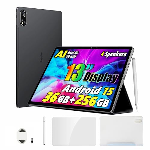 Blackview Mega 8 13 Zoll Tablet Android 15, 36GB+256GB+2TB Erweiterung, Quad-box Speakers, 2K FHD+...