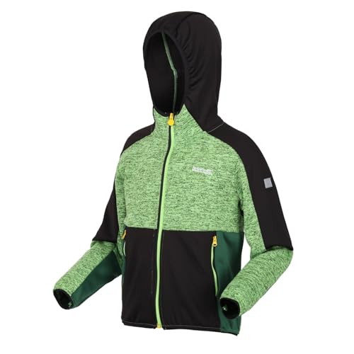 Childrens/Kids Dissolver VII Full Zip Fleece Jacket (9-10 Years) (Jasmine Green/Black)3