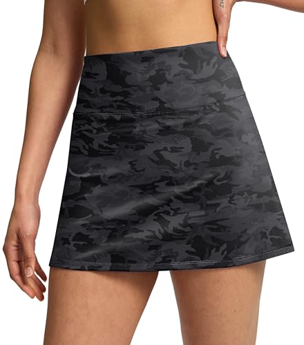 Soothfeel Tennis Skirts for Women High Waisted Golf Skirt with Shorts Pockets Workout Athletic Skort for Woman Casual