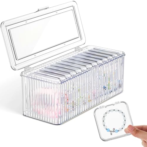 Acrylic Bracelet Storage Box 9.7 x 4 x 3.5 Inch Clear Jewelry Org...