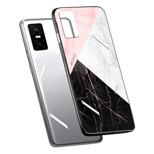 Image of COLORflow Back Cover Compatible with Infinix GT 30 Pro 5G | Beautiful Marble Black White Pink | Shockproof TPU Bumper Cover with Camera Protection Back Cover Compatible with Infinix GT 30 Pro 5G
