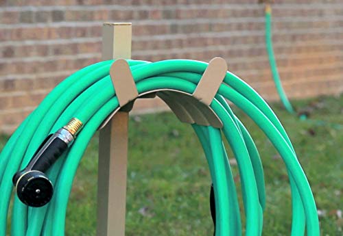 Image of Liberty Garden Products 693 Free Standing Garden Hose Stand With Brass Faucet, Holds 150-Feet of 5 /8-Inch Hose - Tan