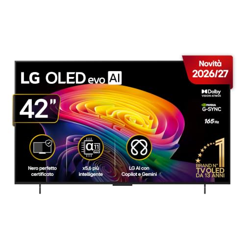 LG OLED evo AI 42 Pollici, Serie C6 2026 Smart TV 4K - OLED42C64LA