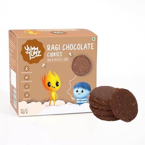 Yumm Tumz Ragi Chocolate Cookies, High Protein & Fibre, Gluten-Fr...