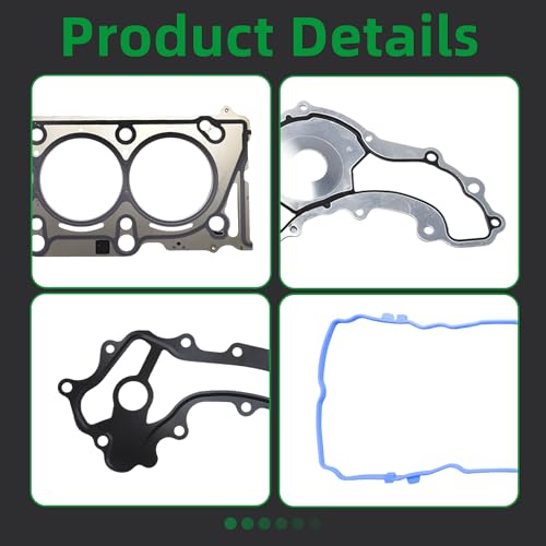 Image of Head Gasket Set, Fit for Chrysler Pacifica 17-22 for Voyager 20-22 | for Dodge Durango 16-22 for Ram 1500 19-22 for Jeep Grand Cherokee 16-18 for Wrangler 18 3.6L V6 24V DOHC OE#HGS1184,HS55401