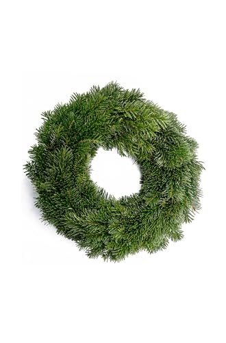 Adventskranz echt - Tellerkranz Nordmanntanne - Tannenkranz echt -...