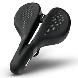 X WING Comfort Bike Seat for Men and Women with Innovative 5-Zone-Concept – Winged Bicycle Saddle with Memory Foam – Exercise Bike Seat for City, MTB & Trekking Bikes (Trekking)