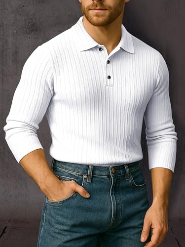 Image of Noble Monk Relax Fit |Textured| Lycra | Polo Neck T-Shirt