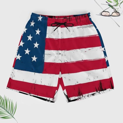 Men's Quick Dry Beach Shorts Swim Trunks with Pockets and Mesh Lining3
