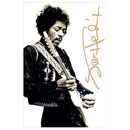 Buyartforless Jimi Hendrix Playing Guitar Black and White 36x24 Music Art Print Poster