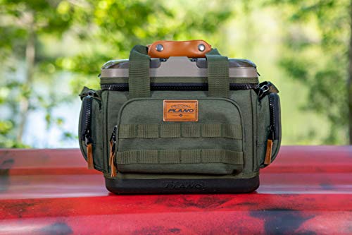Plano Molding A-Series 2.0 Quick-Top 3600 Tackle Bag, Forest Green, Includes 4 3600 Stowaway Storage Boxes, Water-Resistant Protection, Soft Tackle Bag #TOP2