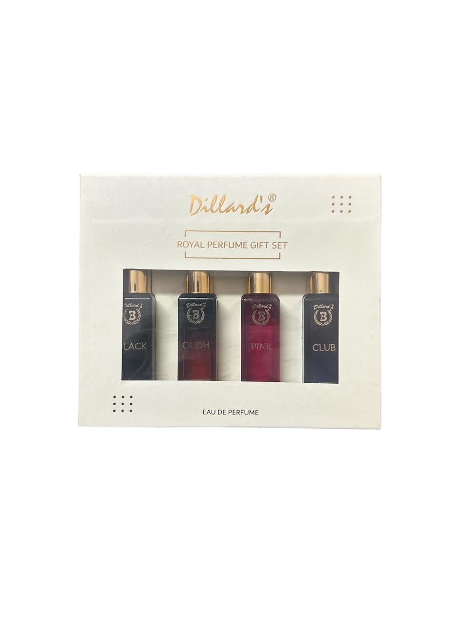 dillards Dillard's Royal Perfume Gift Set, 4 Fragrances Collection - Black, Pink, Club, Oudh, 20 ml Each-picture-14