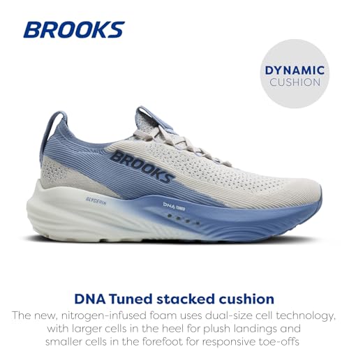 Brooks Brooks Men’s Glycerin Stealthfit 22 Neutral Running Shoe - Antarctica/Country Blue - 9.5 Medium