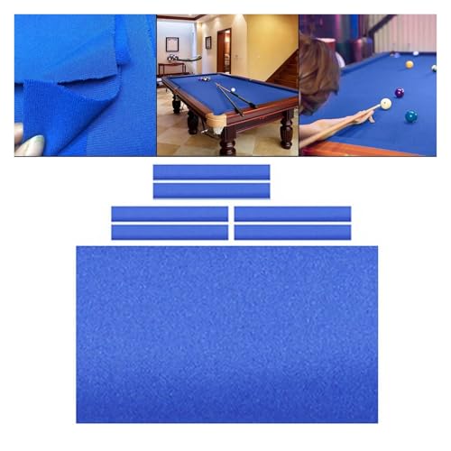Tapis de rechange et feutre pour table de billard de 2,4 m avec 6 bandes vertes