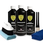 PROTEX Convertible Soft Top Care Kit with Canvas Cleaner, Restorer (Black) & Waterproofer - 500ml, Giant Microfibre Towel, Brushes and Microfibre Clothes - COMPLETE KIT