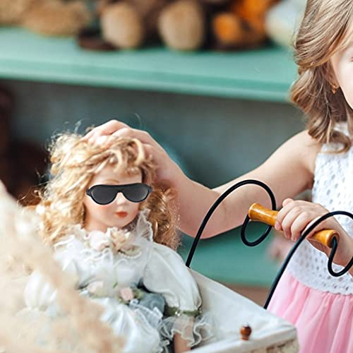Doll Mini Doll Glasses Mini Sunglasses 80Pcs Sunglasses Black Glasses for s Black3