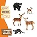 Schleich Wild Life - 5 PC North American Wildlife Animal Toy Figurine Bundle - Includes Realistic Buck, Doe, Fawn, Otter and Black Bear Toys for Boys and Girls - Forest Figures for Kids Ages 3+