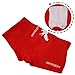Swimsuit for Boxer Briefs for Men, Breathable Stretch Nylon Spandex Swim Trunks with Front Cross Design, Smooth Beach Shorts, S/M/L/XL/XXL(Red)(L)