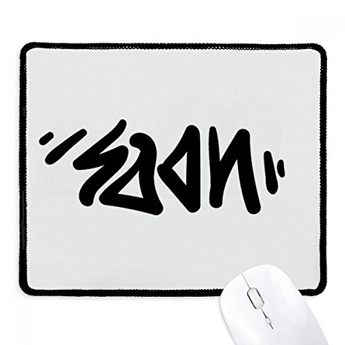 Mousepad de juego negro con frase divertida para motivar tus tardes de streaming