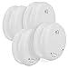 Price comparison product image Mumbi RMF150 4x Wireless Smoke Detector Fire Alarm Tested to DIN EN 14604 Standard Can be Linked or Connected