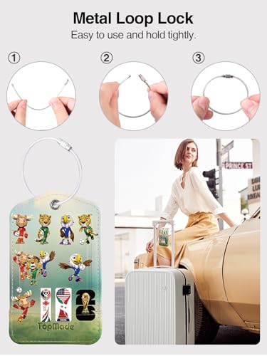 Image of TopMade Luggage Tags, Works with Apple Find My, Smart Suitcase Tag Tracker