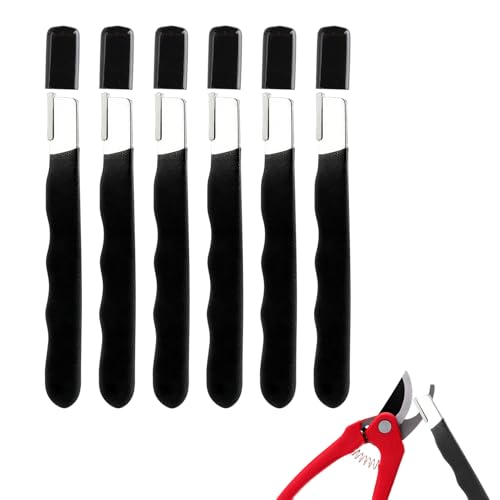 6PCS Garden Tool Sharpener, Blade Sharpener – Carbide Knife, Save Time and Labor,Sharpening Stone for Garden Tools, Ideal for Knives, Machetes, Shears,Enthusiast.