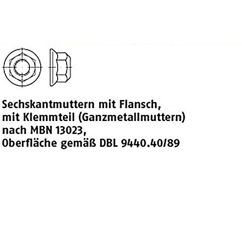 Bijou en flanelle hexagonale. ART 13023 6 cts. Bijou en flanelle. MBN 13023 10 M 12 x 1,5 flZnnc-L flZn VE=S 200 pièces