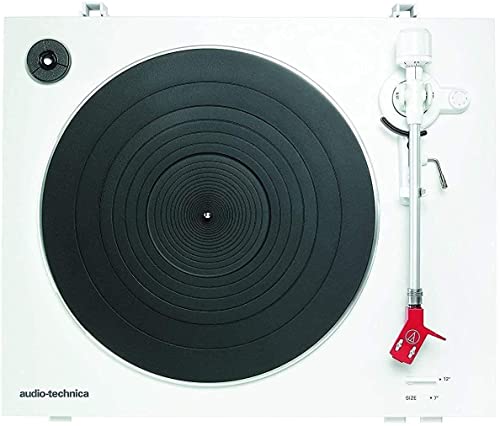 Record Players Music Box Audio at-LP3 WH Fully Automatic Belt-Drive Stereo Turntable with 2-Speed Turntable and D… - Les Beatles, Paul McCartney, John Lennon, RIngo Starr, George Harrison Record Players Music Box Audio at-LP3 WH Fully Automatic Belt-Drive Stereo Turntable with 2-Speed Turntable and D… – Image 3