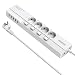 Produktbild 4 Fach Mehrfachsteckdosen Einzeln Schaltbar NTONPOWER Überspannungsschutz Steckdosenleiste mit 5 USB Stecker, Maximaler Strom von 2,4A USB-Anschluss