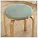 Lot De 2 Coussins De Tabouret Rond De Haute Qualité, Coussin De Siège De Chaise Rond Galette De Chaise Coussin De Petit Tabouret Chaud De Maternelle (Color : Green, Size : 30cm)