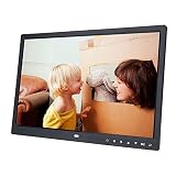 ZHANGLINER Cadre Photo numérique 17 Pouces avec écran Tactile 1440X900 Full HD 16:9 IPS - avec télécommande Infrarouge - Prise en Charge de la Carte USB/SD, Noir (Noir) Clair