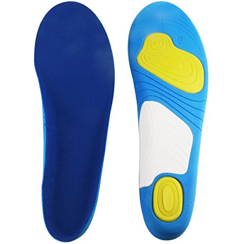 Arch Support Insoles for Shock Absorption and Cushioning, HLYOON Shoe Inserts Size 7-10