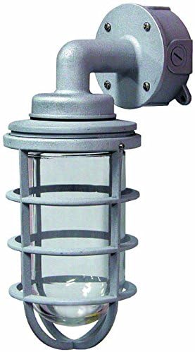 VPTWB - Silver 300W IC Wall Mount Vaporproof Jelly Jar Light Fixture