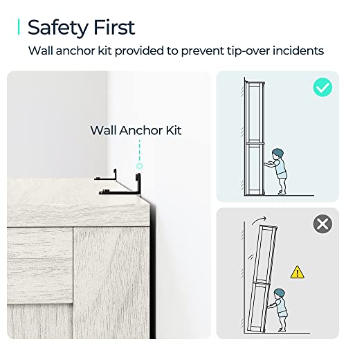 LINSY HOME 5-Shelf Bookcase, Bookshelves Floor Standing Display Storage Shelves 68 in Tall Bookcase Home Decor Furniture for Home Office, Living Room, Bed Room - White Oak - Image 7