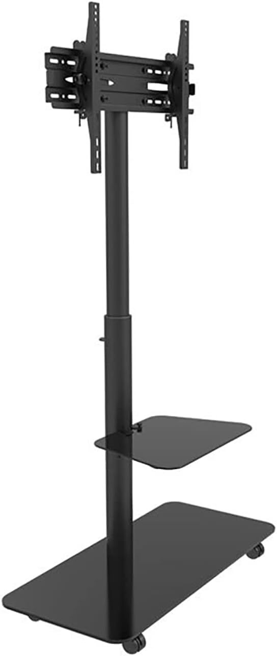 OLSKFUH Rolling Tv Stand, Mobile Tv Cart, Mobile Tv Stand, Floor-Standing Tv Monitor Cart With Wheels Hanger,