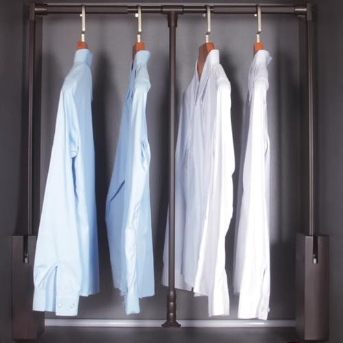 Barre de penderie extensible escamotable tringle dressing réglable - 2